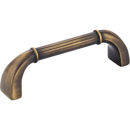 Jeffrey Alexander 96 mm Center-to-Center Antique Brushed Satin Brass Cordova Cabinet Pull Z280-ABSB